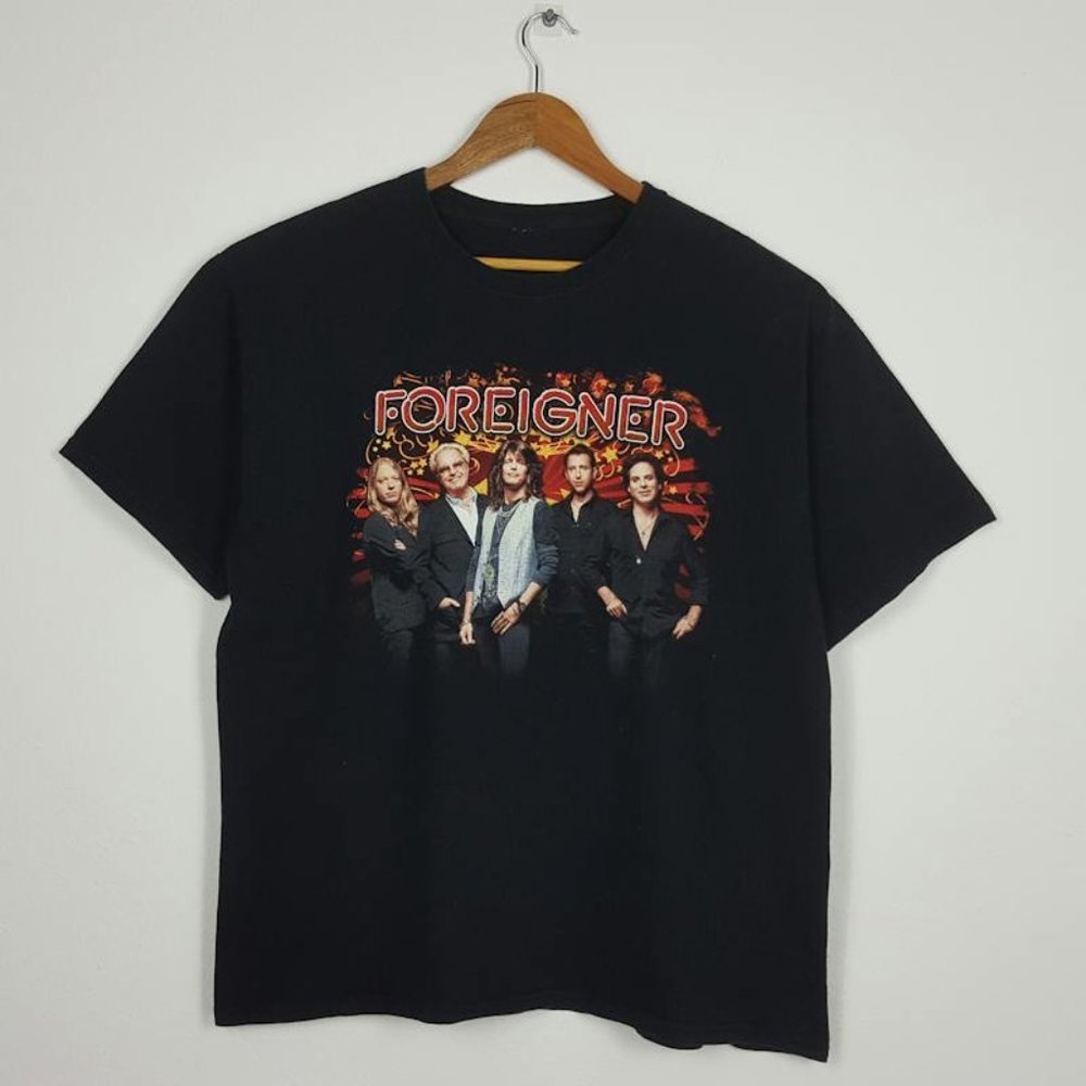 Vintage Foreigner British-american Rock Band Tout T-shirttffs255